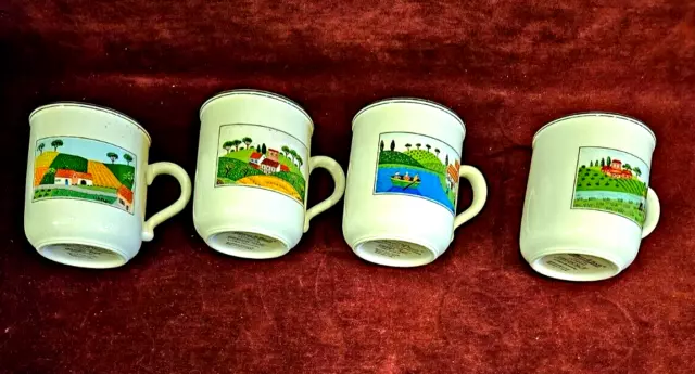 Villeroy & Boch Design Naif Laplau Set of 4 Mugs