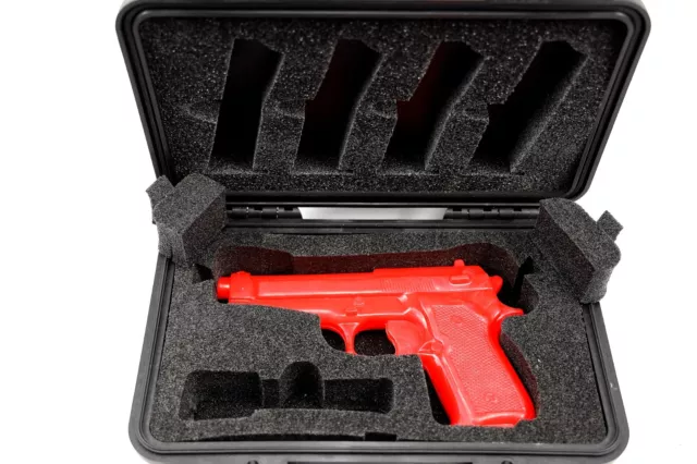 Precut Quick Draw 2 pistol handgun gun foam insert kit fits Pelican ™ 1400  case