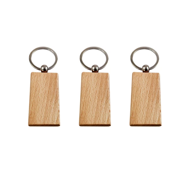5pz Portachiavi Legno di Faggio Portachiavi Portachiavi Donna