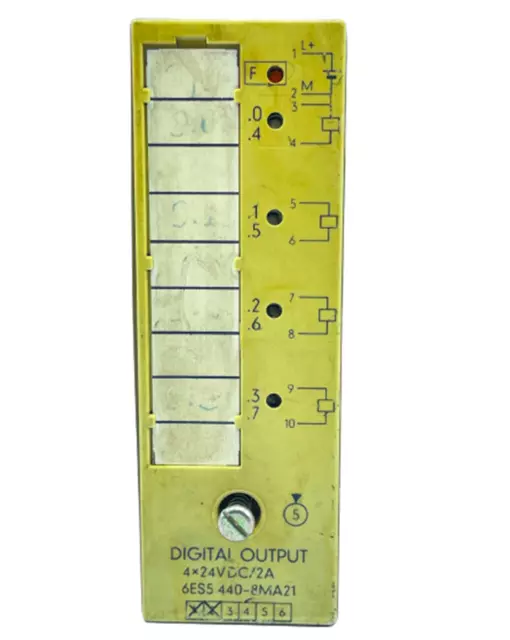 Siemens 6ES5 440-8MA21 Simatic S5 4x24VDC/2A Numérique Sortie Module Plc Relais