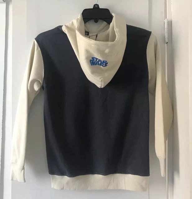 NUOVA FELPA CON CAPPUCCIO ZARA ECRU KIDS BOYS STAR WARS™ LUCIDA taglia 11-12Y #7096 9