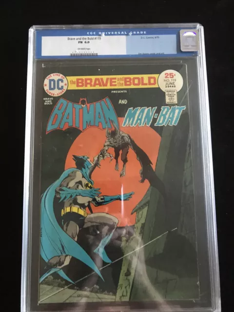 Brave and the Bold #119 (CGC 6.0! Batman And Man Bat Jim Aparo Cover/Art!) 2