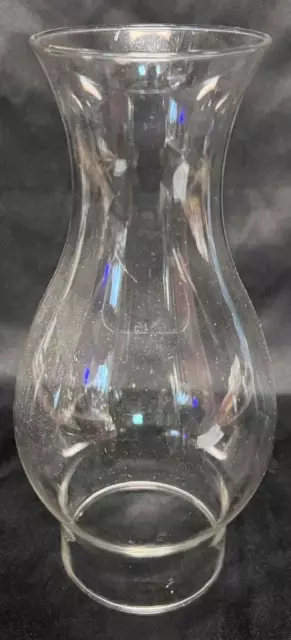 Clear Glass Hurricane Lamp Chimney Replacement Globe 8-7/8" High x 3" Base