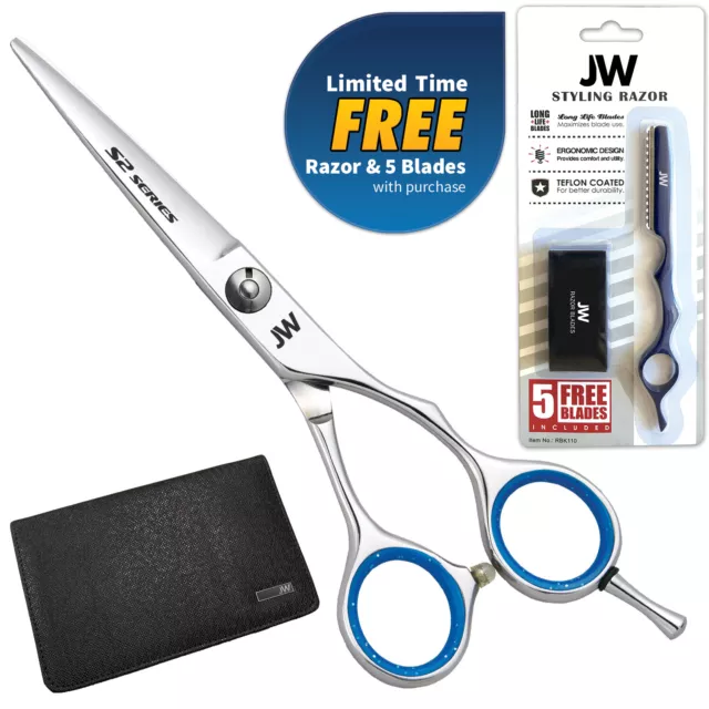 *NEW* JW S2 Series Professional Haircutting Shear with Free Case and Razor