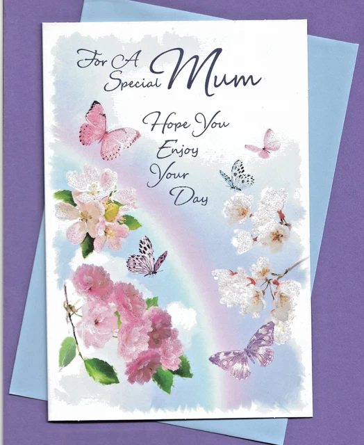 Happy Birthday Mum Graveside Poem Memorial Card & Ground Stake F66 - View #3
