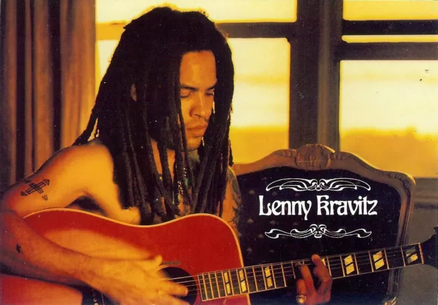 Carte Postale Postcards Chanteur LENNY KRAVITZ Guitare