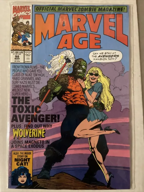 Marvel Age Volume 1 #98 March 1991 The Toxic Avenger Softcover Comic Book