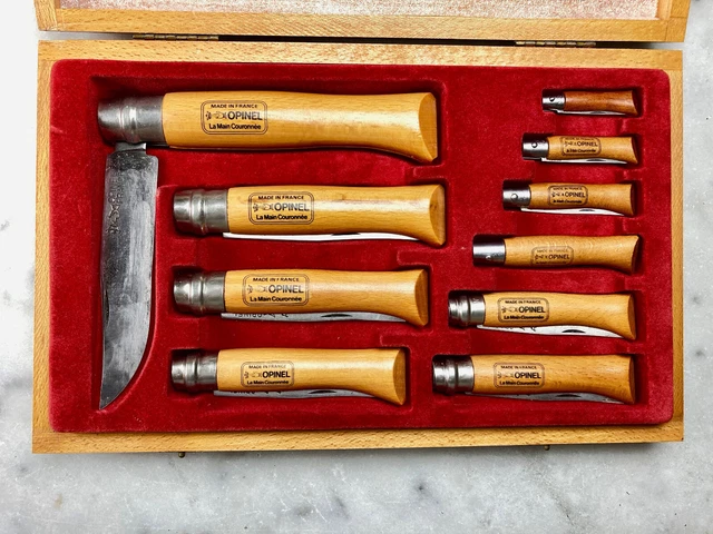 ANCIEN Coffret Opinel (8 COUTEAUX DU N°12 AU N°2) NEUF DE COLLECTION