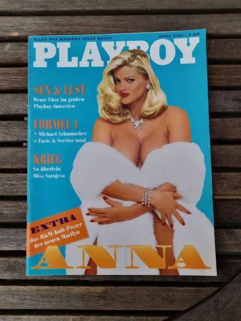 Playboy Magazin April 1994 Nr.4 D Komplett Incl Poster Erotik Anna Nicole Smith