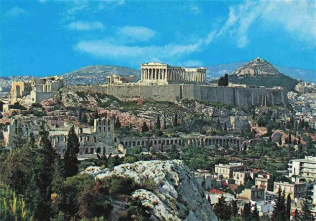 73970620 Athen_Athenes_Greece Panorama mit Akropolis