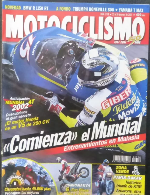 REVISTA MOTOCICLISMO,AÑO 2001,NUMERO 1718, “Comienza” el mundial. /1