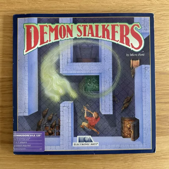 Commodore 64 C64 *** Demon Stalkers * Disk * Electronic Arts * Complete & Tested