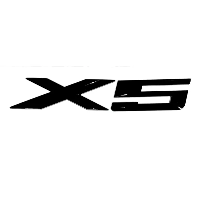 Black X5 Fit For Bmw X-5 Rear Trunk Nameplate Emblem Badge Numbers Decal Name