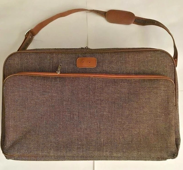 SAMSONITE Special Collection Brown Tweed Carry On Shoulder Crossbody Travel Bag