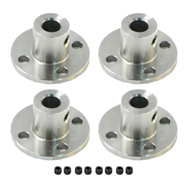 Heavy duty 6mm Flange Coupling Motor Guide Shaft Coupling Motor Plug (4 Pieces)