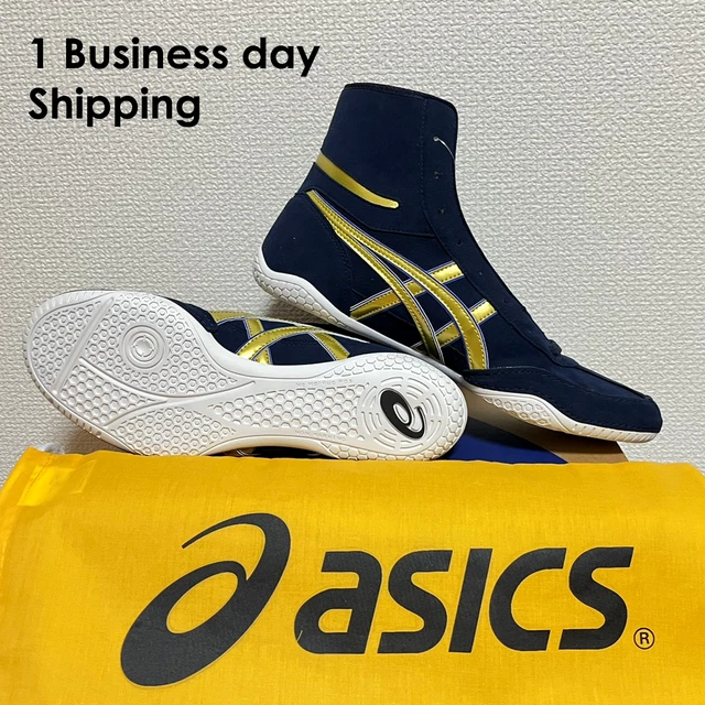orange asics wrestling shoes