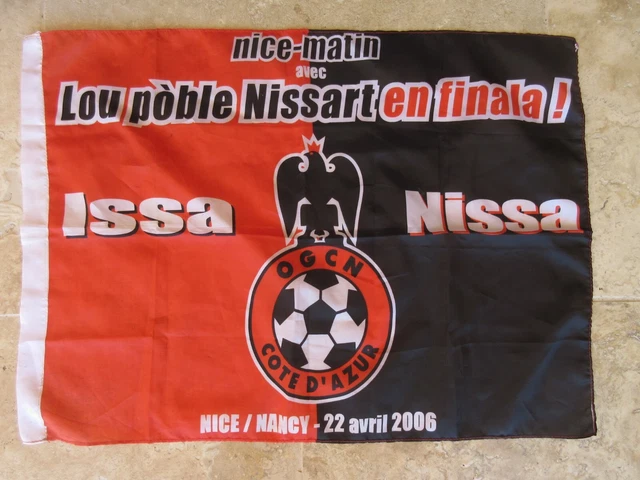 Drapeau OGCN NICE – ISSA NISSA – Finale Coupe De La Ligue 2006 Vs Nancy