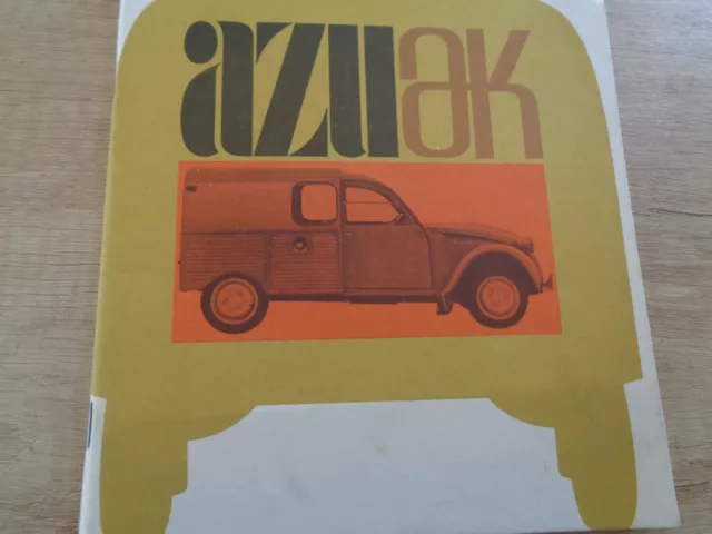 Citroen - Catalogue - Pub - Brochure  - 2 Cv 1967 - Azu - Ak