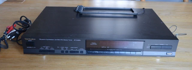 Tuner Technics ST-G460L – AM/FM, Noir, Très Bon état De Marche (vérifié)