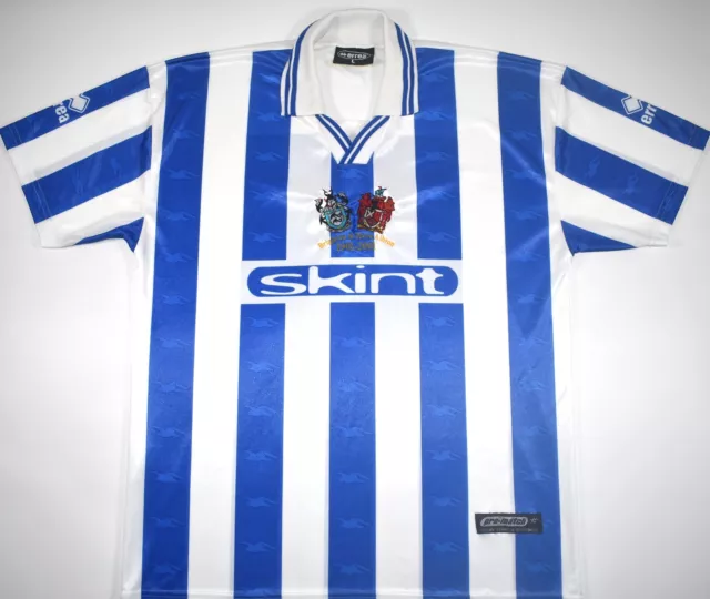 2000-2002 Brighton And Hove Albion Centenary Errea Home Football Shirt (Size L)