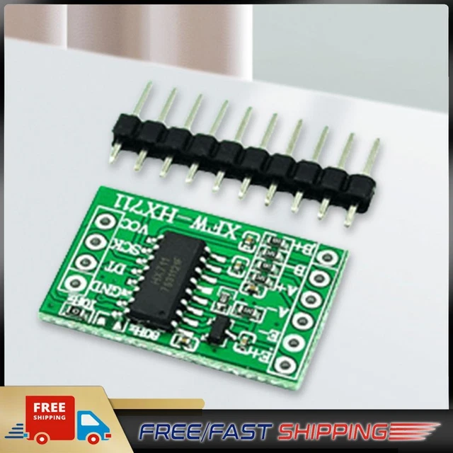 Lot 5 Modules HX711 24 Bits + Support Métal - Capteur Pesage Haute Précision 2 Canaux Pour Balance Électronique DIY