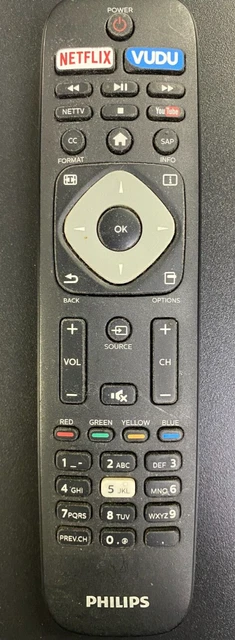 Philips RC4154401/01R 996599002217 Control Reoto por Voz Original con para televisores LED