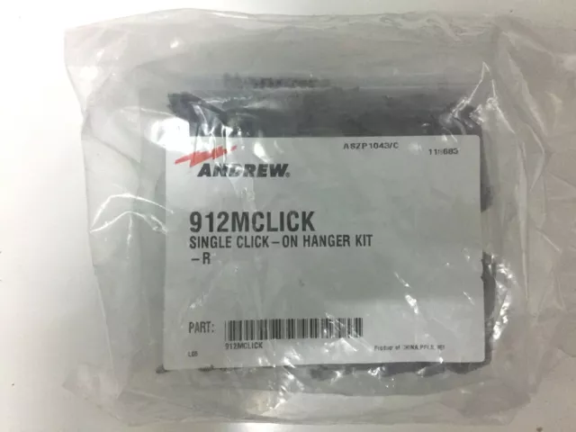 10 X Andrew 912MCLICK a Clic Appendiabiti per 9 – 12 MM Coassiale Cavo, Pacco 10