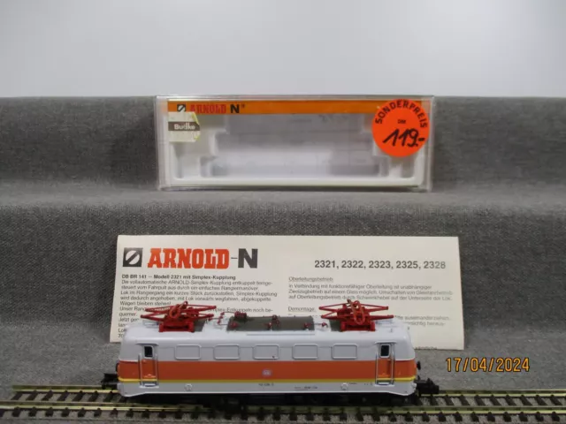 Arnold Spur N 2324 Diesellok BR 141 439-0 der DB Analog, DC in OVP