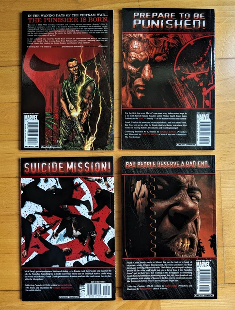 THE PUNISHER MAX TPB lot - Born, & Vols 1, 3, 6 Ennis Paperbacks Marvel Comics 2