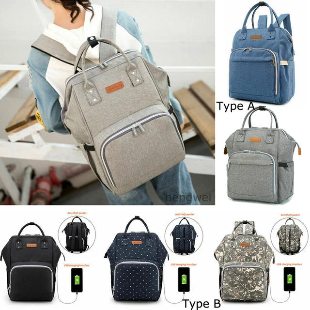 Multi-Function Large Baby Nappy Diaper Bag Mummy Backpack Traveling Handbag