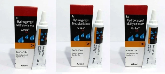 Offerta combinata gel per occhi lubrificante Alcon Gen verde acqua da 10 g...