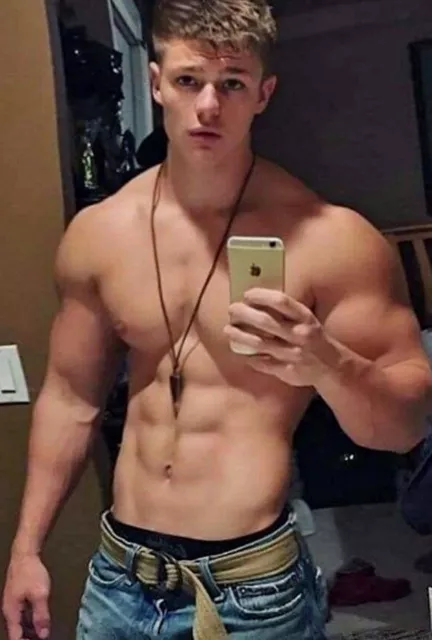 Shirtless Muscular Beefcake Male Athletic Body Build Jock Hunk Photo 4x6 F1829 7 40 Picclick Au
