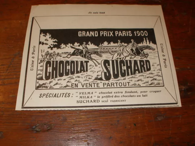 publicité Advertising 0521 1980 Rocher Géant Suchard chocolat au lait  AHHHHHHHH