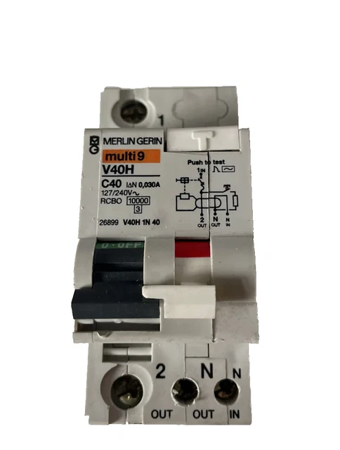Hager MTN MCB Tipo B + RCD/RCBO 30mA - Completo Rango De Amperajes 6A A 100A - Para Cuadros Eléctricos, Protección Total