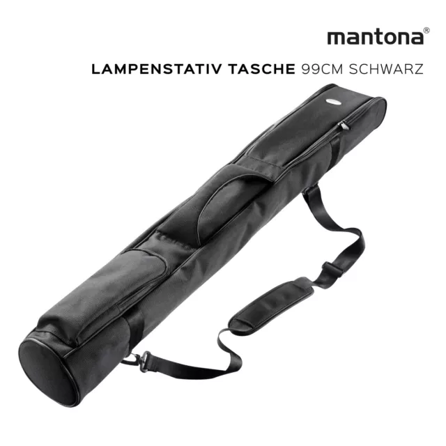 mantona Sac de Trépied pour Lampe, noir, 99cm