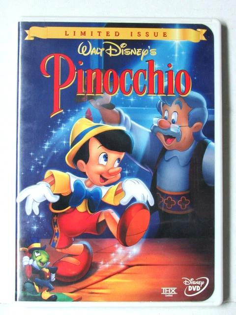 Pinocchio (Dvd, 1940, Limited Issue) Walt Disney Movie, Like-New, Free Shipping