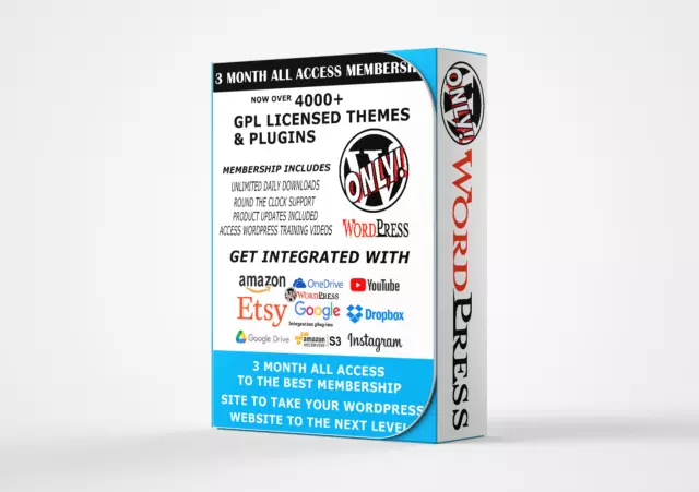 WordPress Training Videos & 4000+ Premium Woocommerce Themes & Plug-ins Access