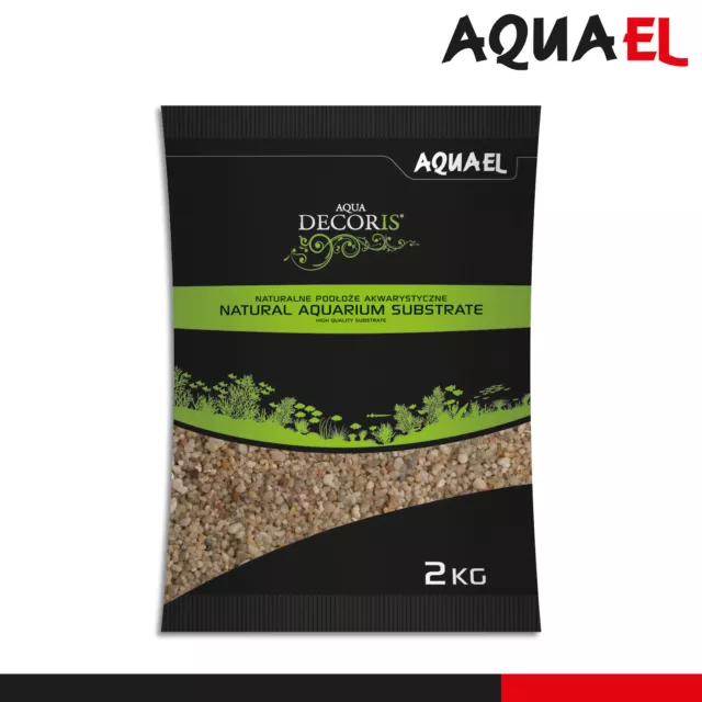 Aquael 2KG Aqua Decoris Arena de Cuarzo 1,6-4MM Aquariumsubstrat Piso