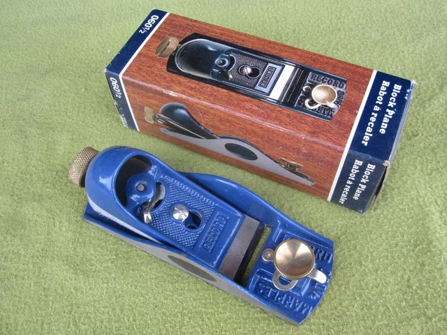 Record Marples 060-1/2 Wood Block Plane with Box Made in England