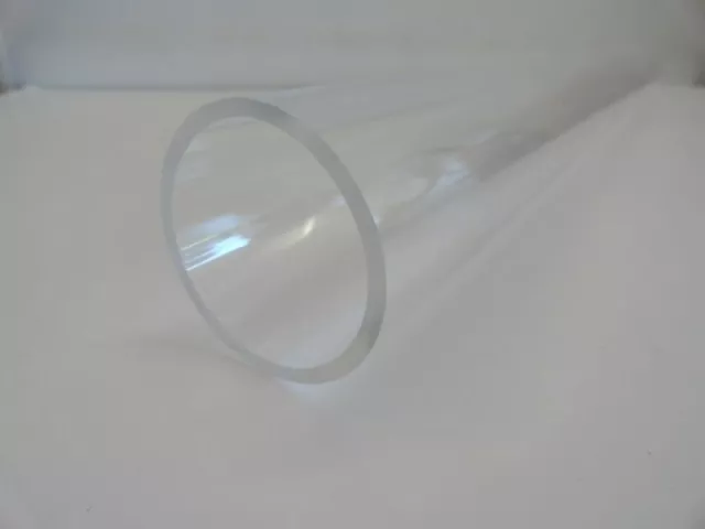 20" Clear Acrylic Plastic Round Tubing Tube 1.75" ID x 2" OD x 1/8" Wall