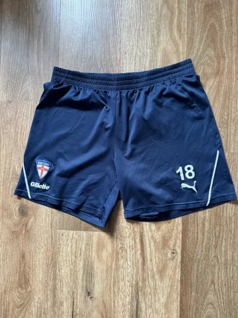 England Rugby League Player Training shorts Puma Large