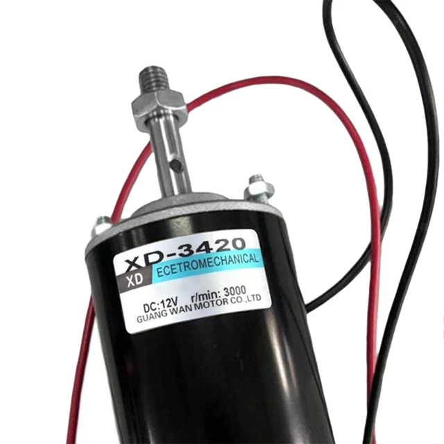 DC 12V Permanent Magnet Motor – 3000RPM High-Speed Reversible Motor For Lawn Mowers & Small Machinery