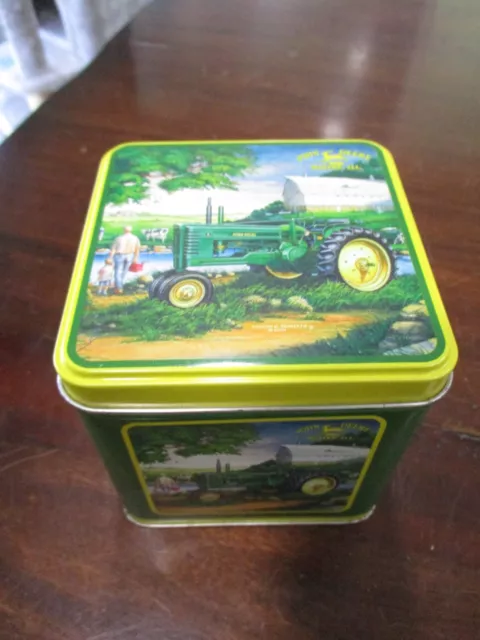 2005 John Deere Licensed Product Edward C.schaefer Tin Box Storage Collectible