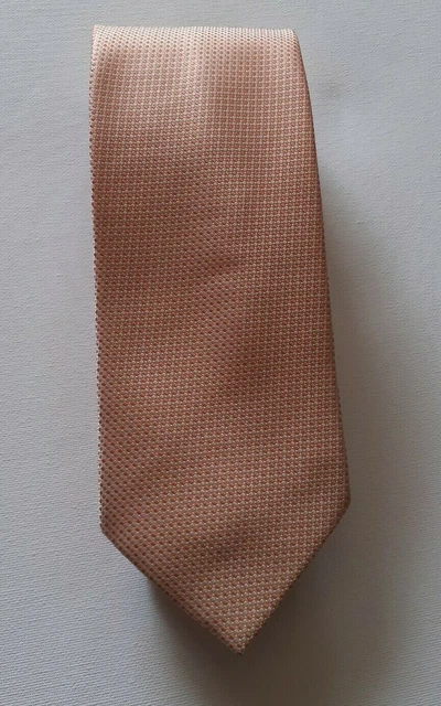 Cravate Homme Yves Dorsey En Soie Grise - Motif Rayure Et Vache - Occasion Très Bon état