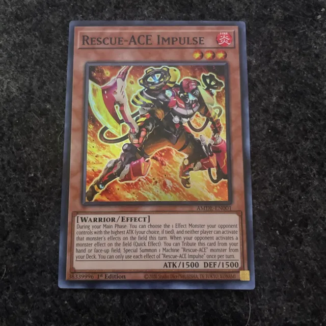 Yugioh Rescue-ACE Impulse AMDE-EN001 Super Rare 1st Ed NM