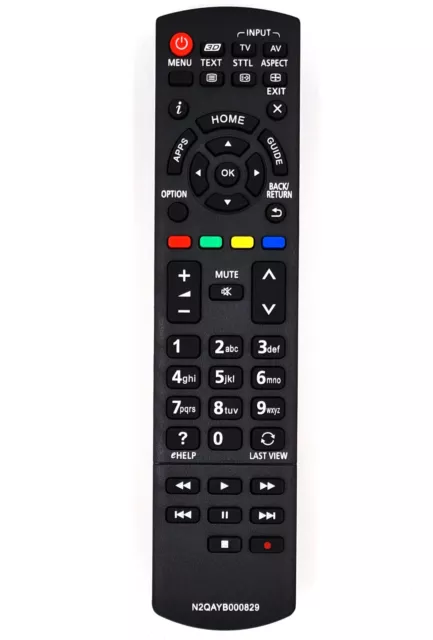 Ersatz Fernbedienung für Panasonic N2QAYB000829 TV Remote Control