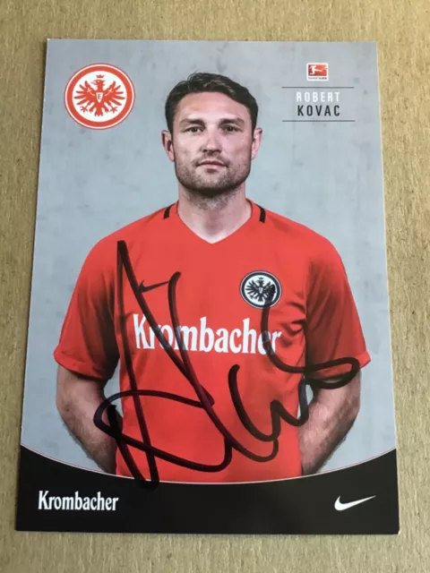 Robert Kovac, Croatia 🇭🇷 Eintracht Frankfurt 2016/17 hand signed