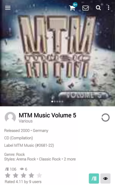 MTM Music ~ Vol. 5 CD 2000 Hi-Tech AOR Melodic Rock 101 South Joe Lynn Turner
