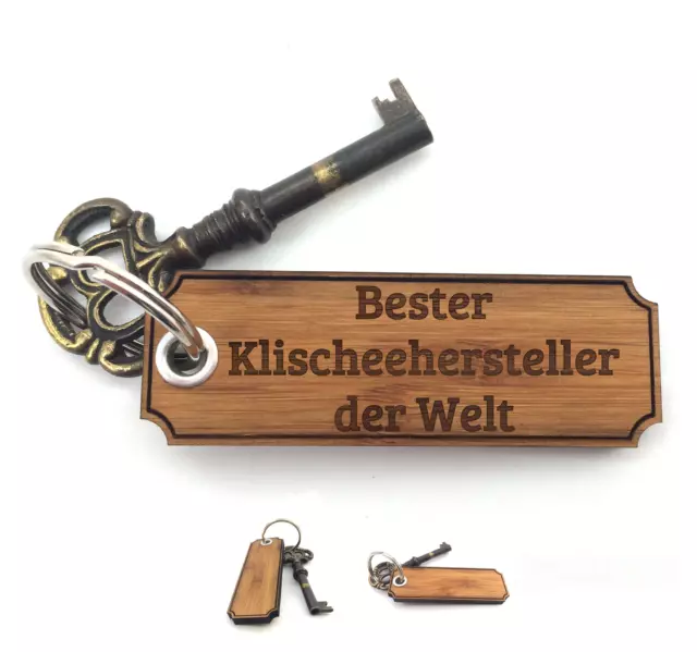 Schlüsselanhänger Klischeehersteller - Geschenk Bachelor Schenken Beruf