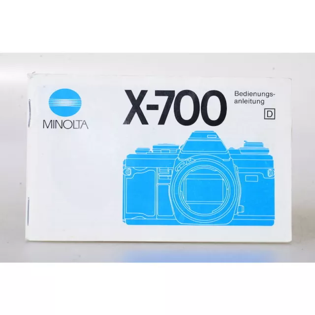 Minolta X-700 Bedienungsanleitung / Anleitung / Gebrauchsanweisung / DEUTSCH